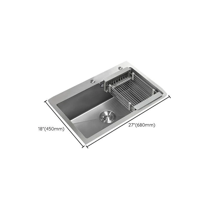 Soundproof Drop-In Kitchen Sink Diversion Design Kitchen Sink with Tap -Bathlova