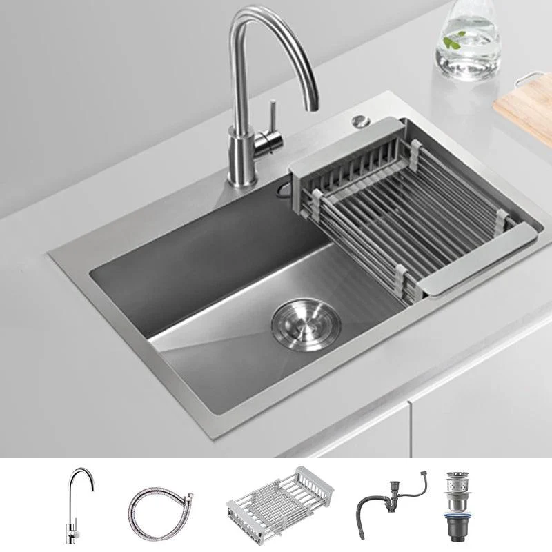 Soundproof Drop-In Kitchen Sink Diversion Design Kitchen Sink with Tap -Bathlova