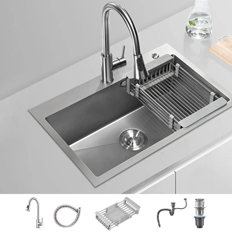 Soundproof Drop-In Kitchen Sink Diversion Design Kitchen Sink with Tap -Bathlova