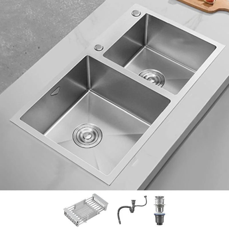 Soundproof Drop-In Kitchen Sink Diversion Design Kitchen Sink with Tap -Bathlova