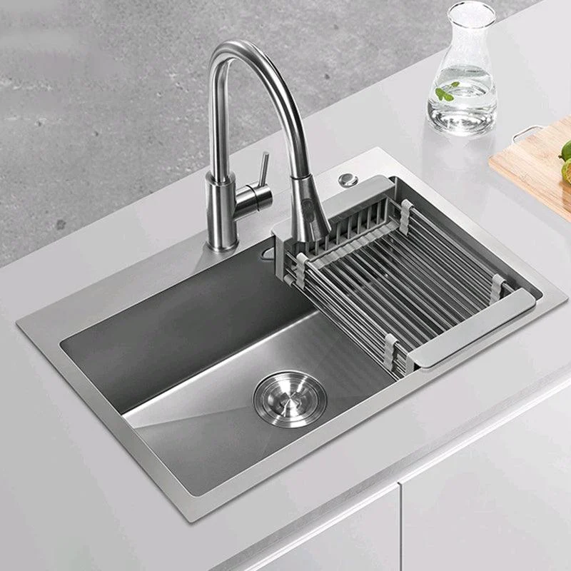 Soundproof Drop-In Kitchen Sink Diversion Design Kitchen Sink with Tap -Bathlova