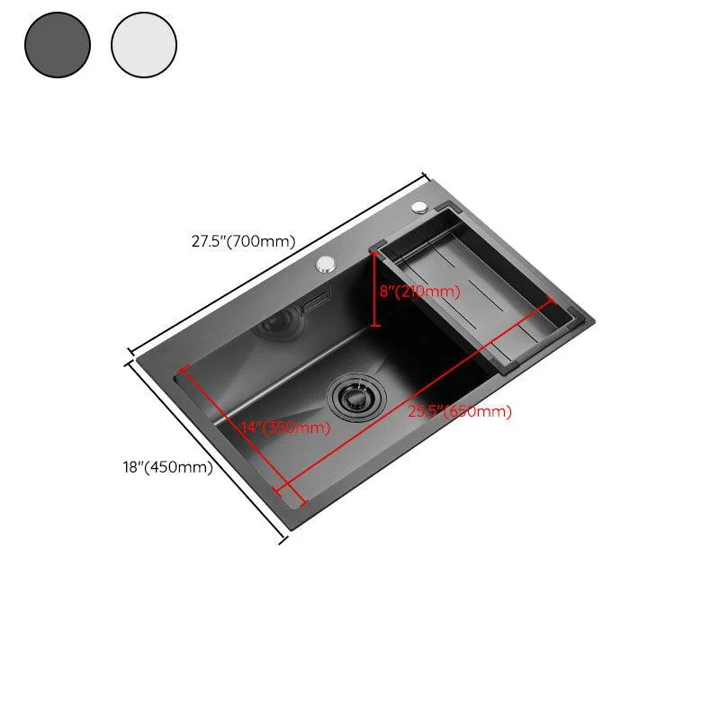 Soundproof Kitchen Sink Overflow Hole Design Drop-In Kitchen Sink with Tap -Bathlova