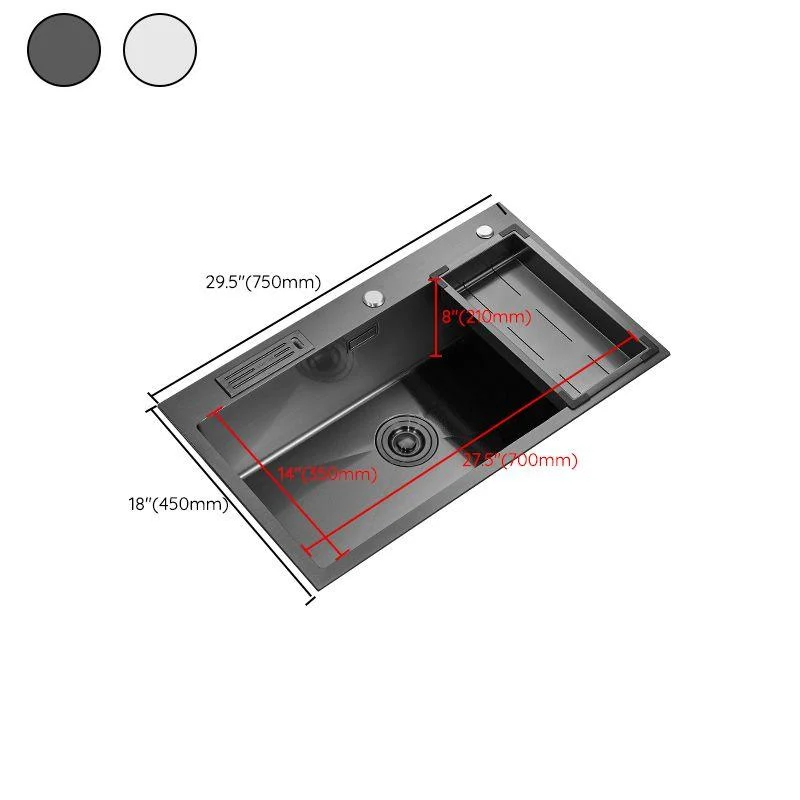 Soundproof Kitchen Sink Overflow Hole Design Drop-In Kitchen Sink with Tap -Bathlova