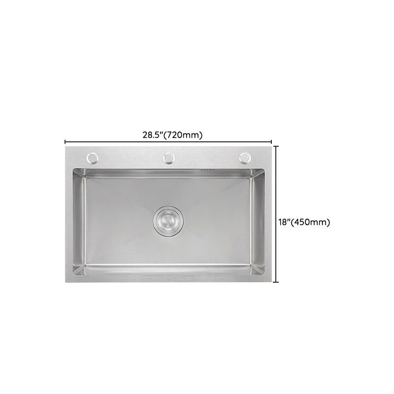 Soundproof Kitchen Sink Overflow Hole Design Kitchen Sink with Basket Strainer -Bathlova