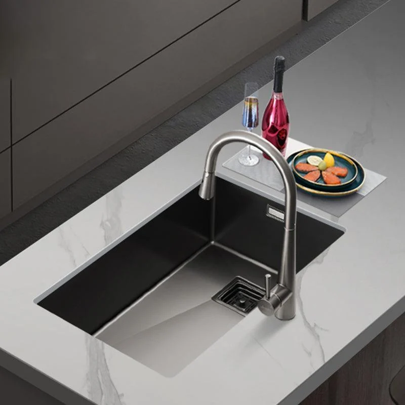 Soundproof Kitchen Sink Overflow Hole Design Kitchen Sink with Tap -Bathlova