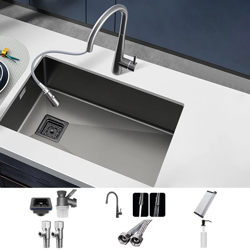 Soundproof Kitchen Sink Overflow Hole Design Kitchen Sink with Tap -Bathlova