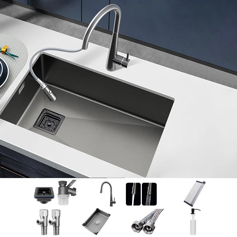 Soundproof Kitchen Sink Overflow Hole Design Kitchen Sink with Tap -Bathlova