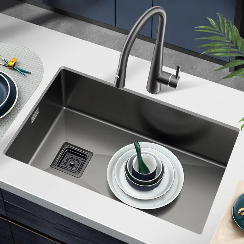 Soundproof Kitchen Sink Overflow Hole Design Kitchen Sink with Tap -Bathlova