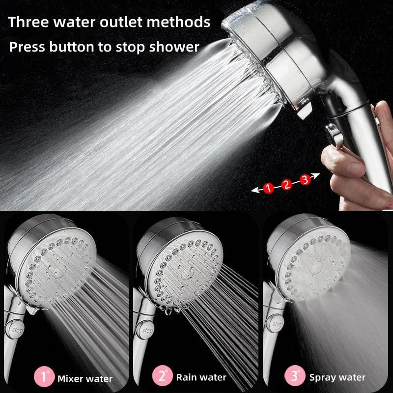 Spa Rain Shower Head Hand Shower Multifunction Adjustable Shower Head -Bathlova