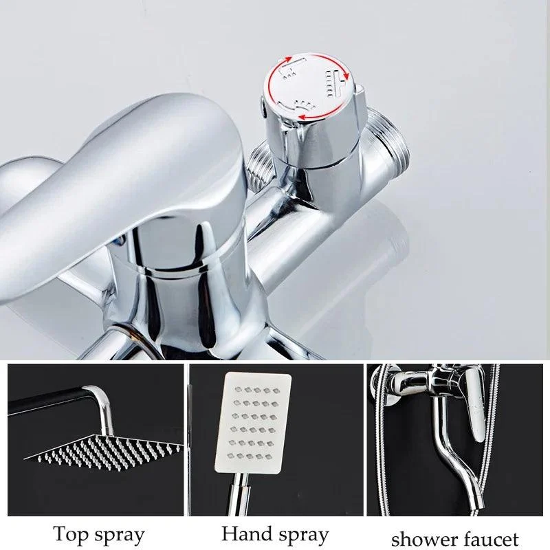 SPA Shower Head Bath Shower Rotatable Mixer With Hand Shower -Bathlova