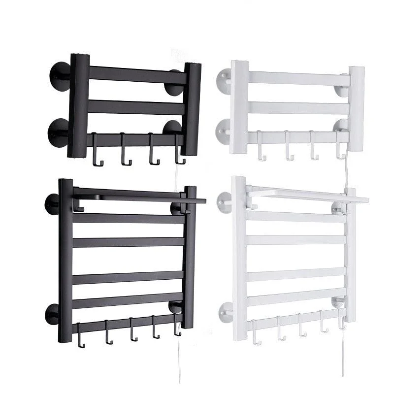 Space Aluminum Bathroom Heating Towel Rail Dryer and Shelf Warmer -Bathlova