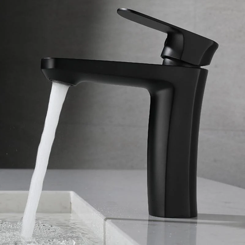 Square 1-Handle Bathroom Tap 1 Hole Vessel Sink Bathroom Tap -Bathlova