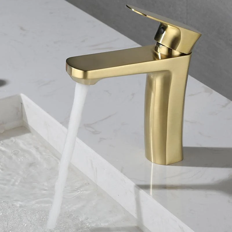 Square 1-Handle Bathroom Tap 1 Hole Vessel Sink Bathroom Tap -Bathlova