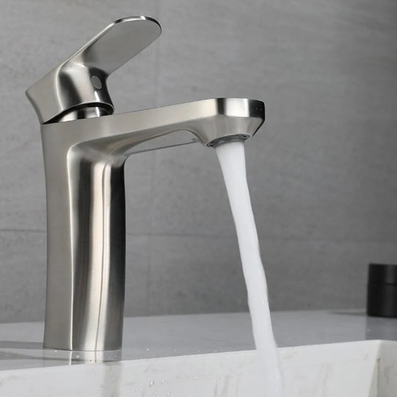 Square 1-Handle Bathroom Tap 1 Hole Vessel Sink Bathroom Tap -Bathlova