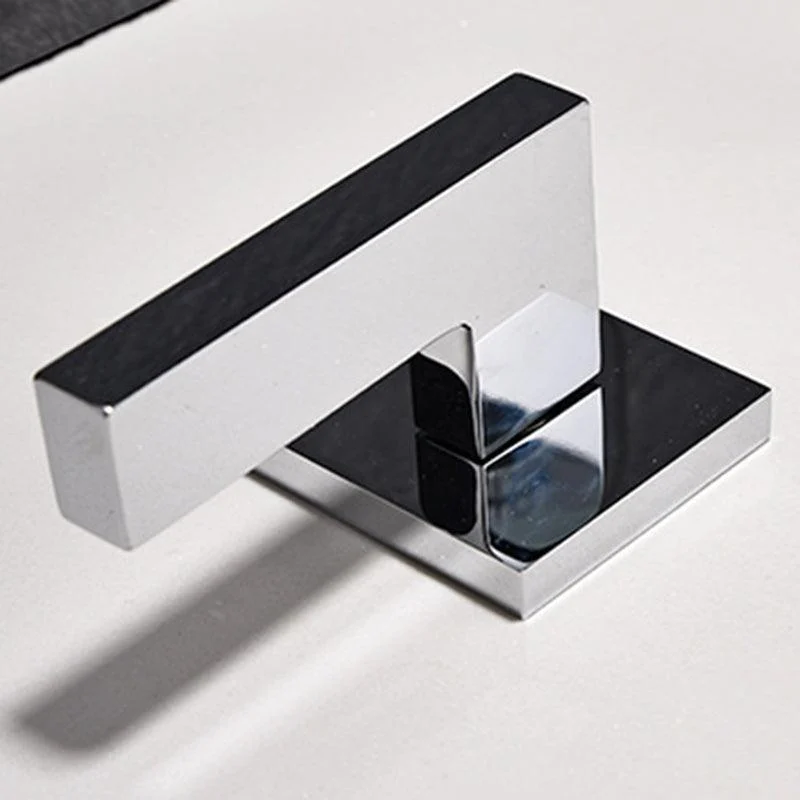 Square 2-Handle Bathroom Tap 3 Hole Widespread Lavatory Tap -Bathlova