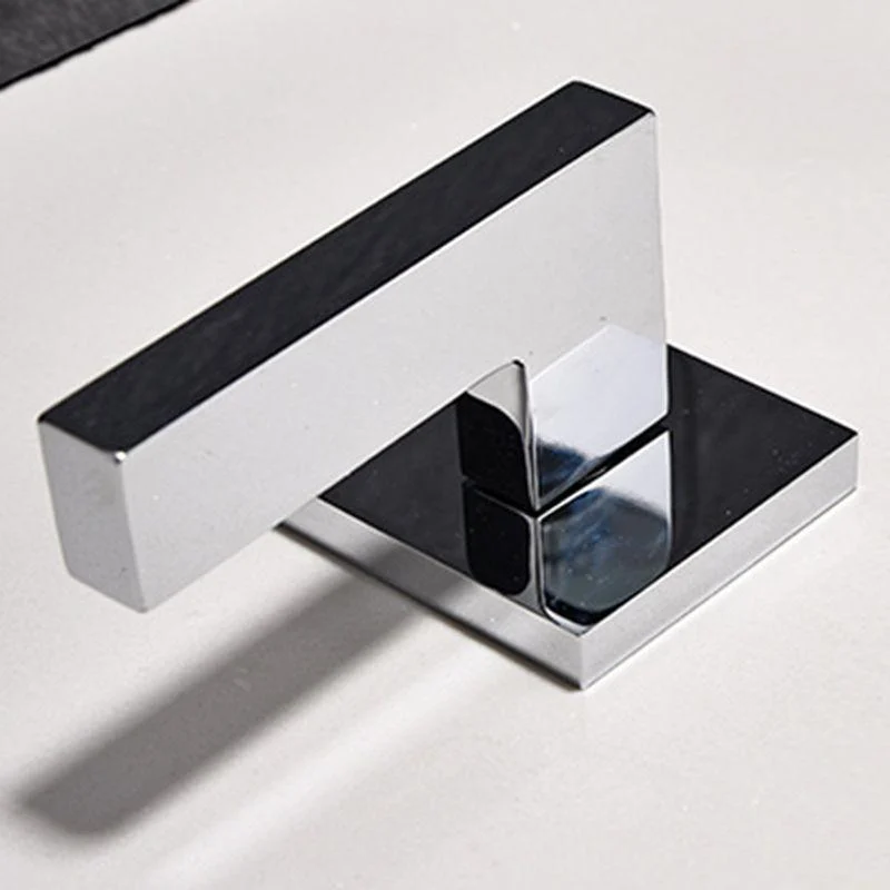 Square 2-Handle Bathroom Tap 3 Hole Widespread Lavatory Tap -Bathlova