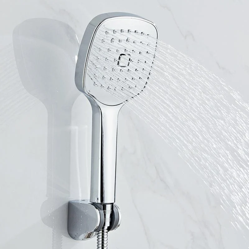 Square Hand Shower Head Modern Wall Mounted Handheld Shower Head -Bathlova