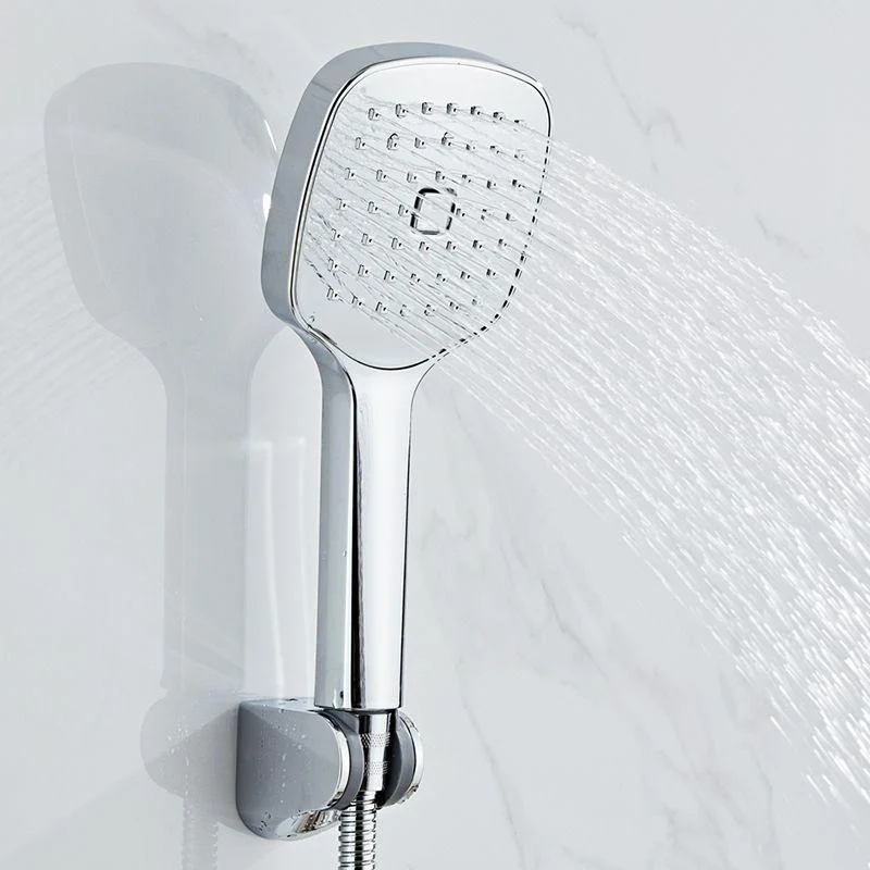 Square Hand Shower Head Modern Wall Mounted Handheld Shower Head -Bathlova