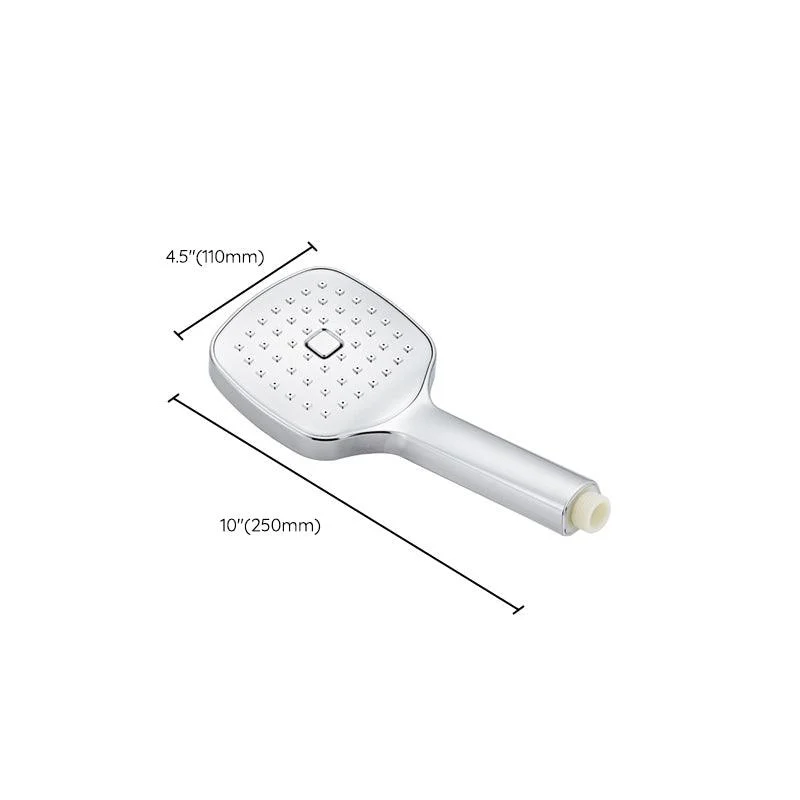 Square Hand Shower Head Modern Wall Mounted Handheld Shower Head -Bathlova