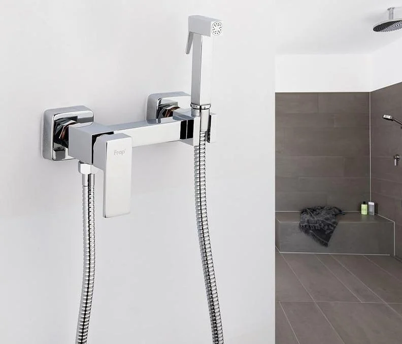 Square Hand Shower Head Tap Bidet Tap -Bathlova