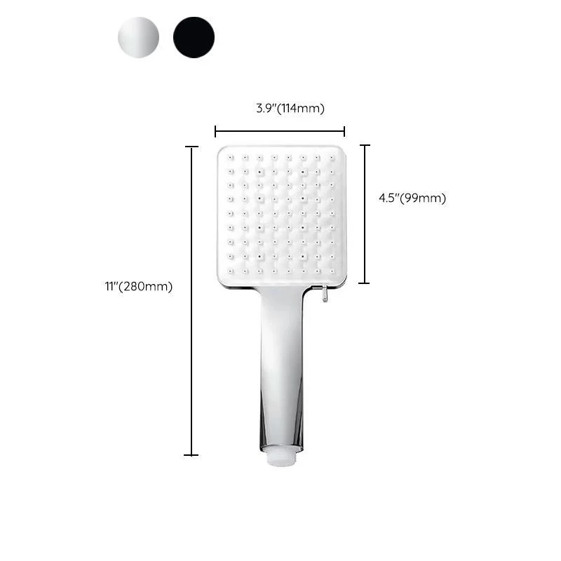 Square Modern Handheld Shower Head Leak Resistant Wall-Mount Showerhead -Bathlova