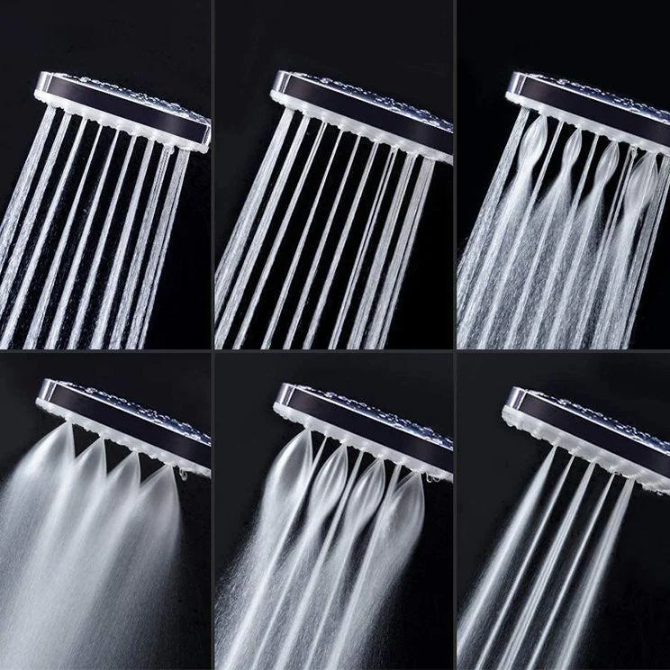 Square Modern Handheld Shower Head Leak Resistant Wall-Mount Showerhead -Bathlova