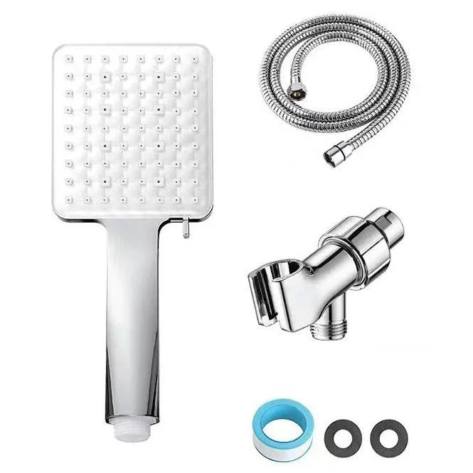 Square Modern Handheld Shower Head Leak Resistant Wall-Mount Showerhead -Bathlova