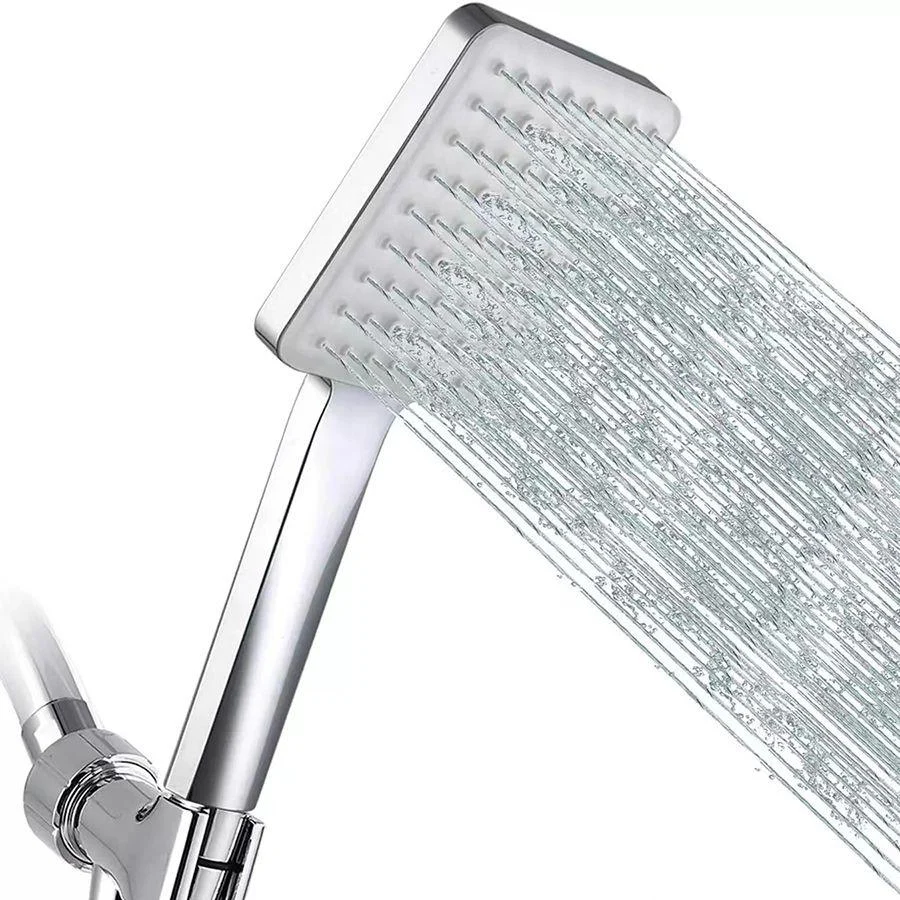 Square Modern Handheld Shower Head Leak Resistant Wall-Mount Showerhead -Bathlova