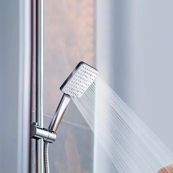 Square Modern Handheld Shower Head Leak Resistant Wall-Mount Showerhead -Bathlova