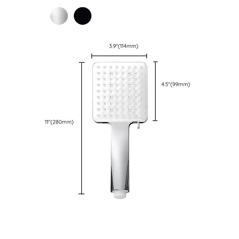 Square Modern Handheld Shower Head Leak Resistant Wall-Mount Showerhead -Bathlova