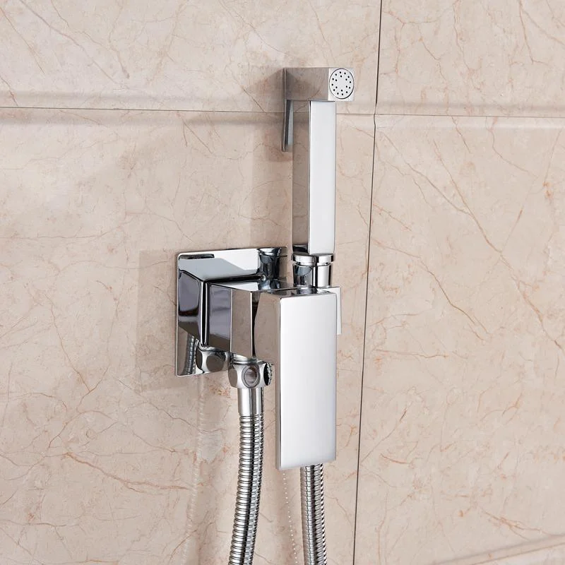 Square Shaped Wall Mount Bidet Spray Set -Bathlova