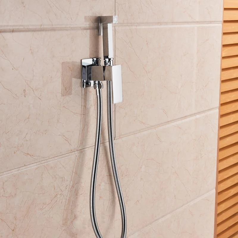 Square Shaped Wall Mount Bidet Spray Set -Bathlova