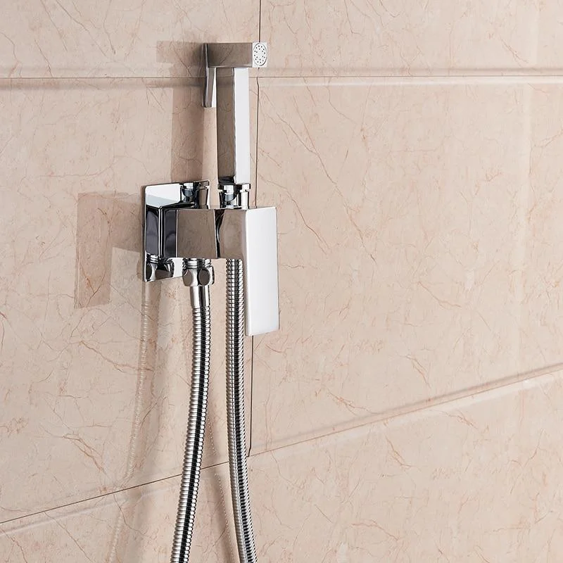 Square Shaped Wall Mount Bidet Spray Set -Bathlova