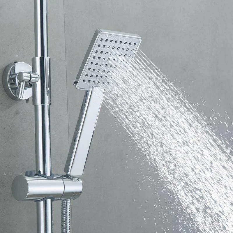 Square Shower Head Combo Large Shower Head with Handheld Shower Head -Bathlova