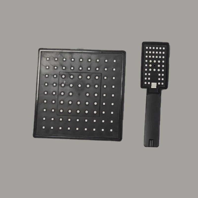 Square Shower Head Combo Standard Spray Pattern with Handheld Shower Head -Bathlova