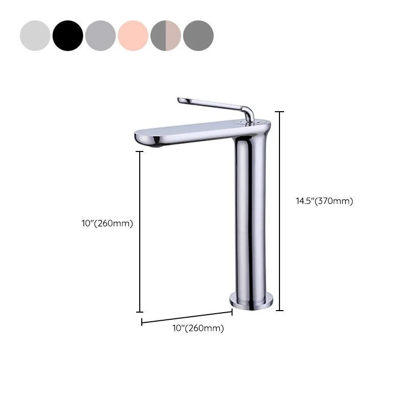 Square Single Hole Sink Tap Low Arc Bathroom Brass Sink Tap -Bathlova