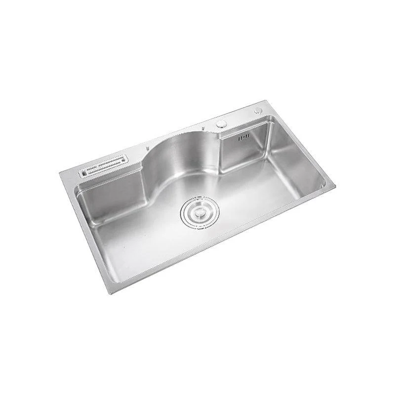 Stainless Steel 31" X 19" Kitchen Sink Single Bowl Drop-in Sink in Chrome and Black -Bathlova