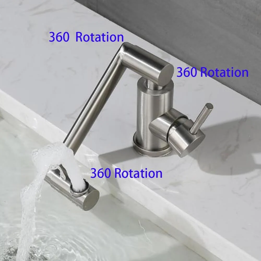 Stainless Steel 360 Degrees Bathroom Tap -Bathlova