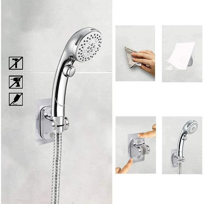 Stainless Steel 8 Inch Shower Set 5 Sprays Hand-Held Shower Head Shower Arm -Bathlova