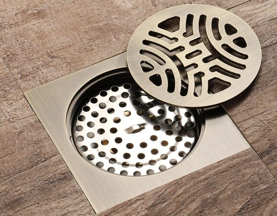 Stainless Steel Art Carved Floor Drain -Bathlova