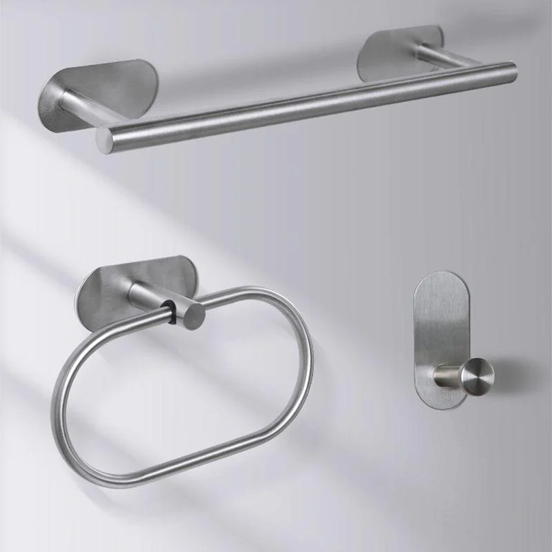 Stainless Steel Bath Hardware Set Modern Simple Bathroom Set -Bathlova