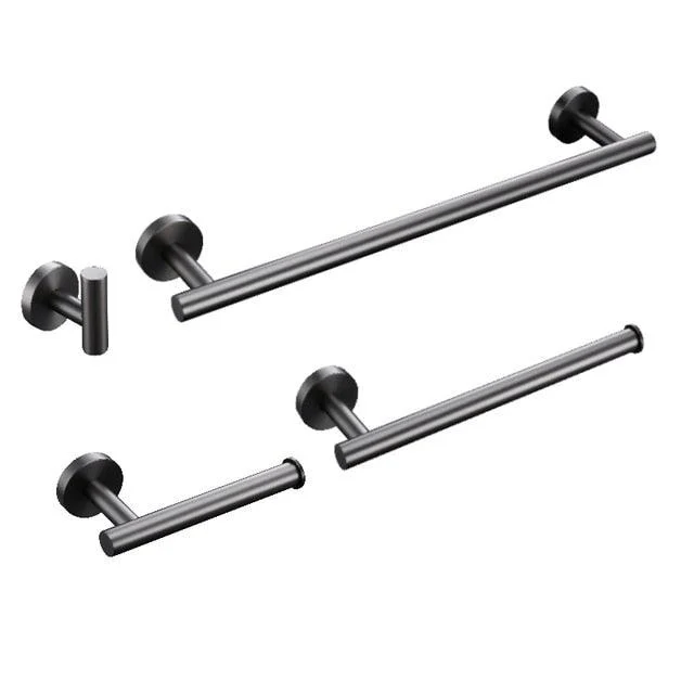 Stainless Steel Bathroom Accessories Hardware Set Towel Rack -Bathlova