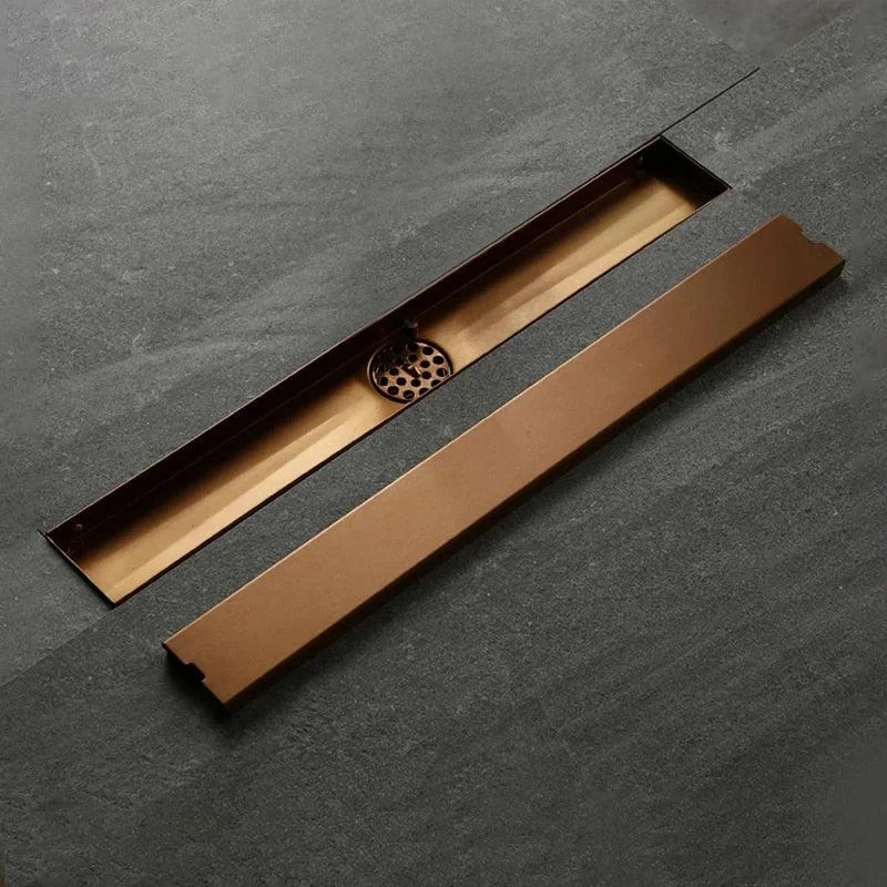 Stainless Steel Bathroom Drain Rose Gold Anti-Odor Floor Drain -Bathlova