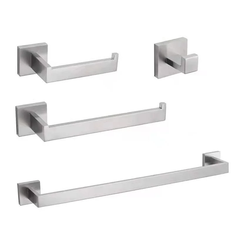 Stainless Steel Bathroom Hardware Modern Style Simple Bathroom Hardware Set -Bathlova