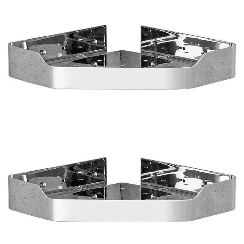 Stainless Steel Bathroom Hardware Set Modern 3 Piece Bath Shelf -Bathlova