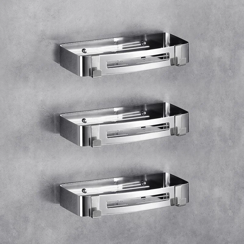 Stainless Steel Bathroom Hardware Set Modern 3 Piece Bath Shelf -Bathlova