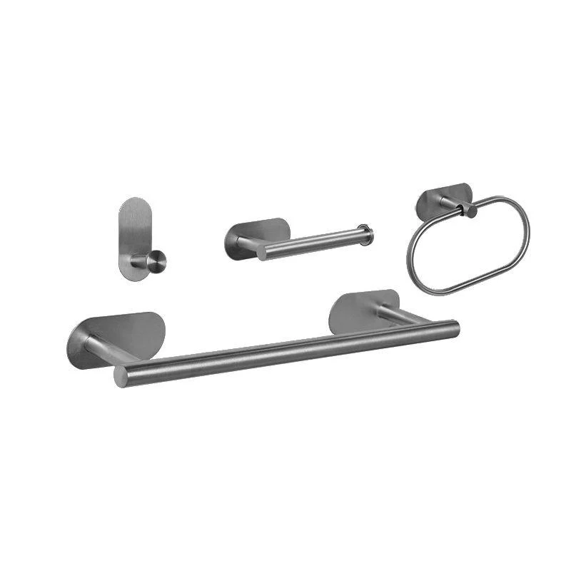 Stainless Steel Bathroom Hardware Set Modern Minimalist Bathroom Hardware Set -Bathlova