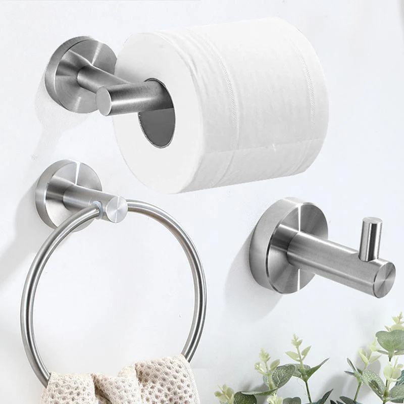 Stainless Steel Bathroom Set 3-piece Modern Style Simple Bathroom Hardware Set -Bathlova