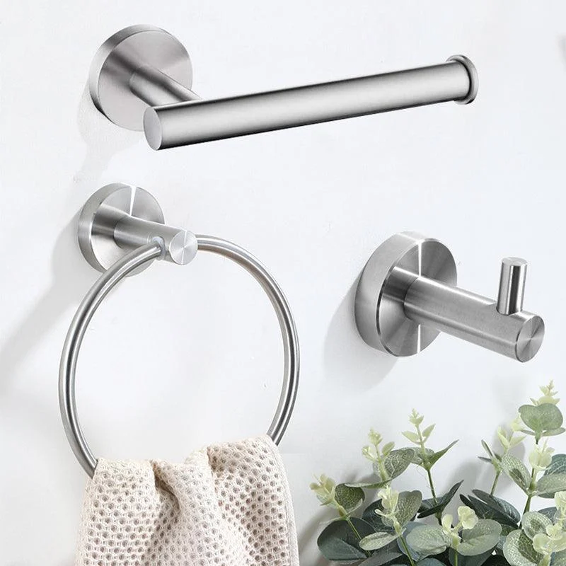 Stainless Steel Bathroom Set 3-piece Modern Style Simple Bathroom Hardware Set -Bathlova