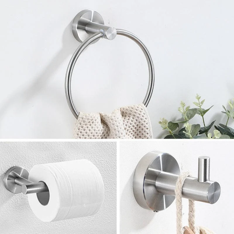 Stainless Steel Bathroom Set 3-piece Modern Style Simple Bathroom Hardware Set -Bathlova